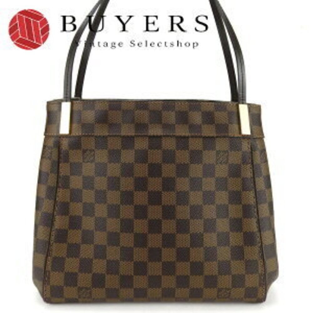 Louis Vuitton Shoulder Tote Bag Marylebone Damier Ebene Brown Canvas